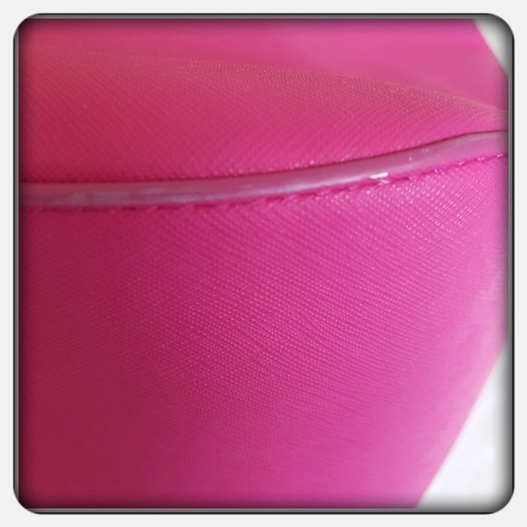 NWT Vera Bradley Fushsia Saffiano Satchel - Picture 5 of 7